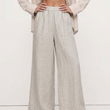 The Easy Wide Leg Linen Pant