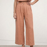 The Pleated Culotte Linen Pant