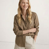 The Soft Linen Open Collar Shirt