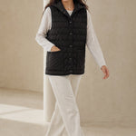 Gold Rush Puffer Vest — Dusk, studio product shot