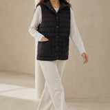 Gold Rush Puffer Vest — Dusk, studio product shot