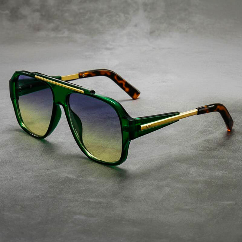 Dawson Oversized Square Shades in Camel — Sunglasses