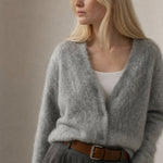 Hässleholm Cardigan — Light Gray Fur, banana_republic product shot
