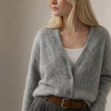 Hässleholm Cardigan — Light Gray Fur, banana_republic product shot