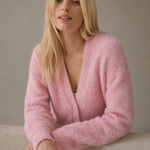 Hässleholm Cardigan — Pink Fur, banana_republic product shot
