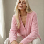 Hässleholm Cardigan — Pink Fur, banana_republic product shot