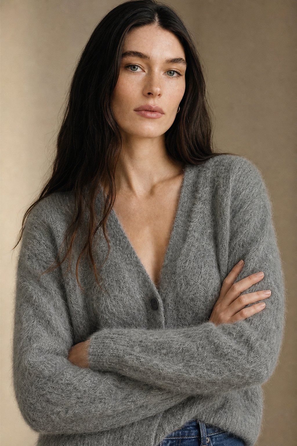 Hässleholm Cardigan — Gray Fur, banana_republic product shot