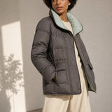 Hässleholm Quilted Down Jacket — Gray, banana_republic product shot