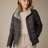 Hässleholm Quilted Down Jacket — Gray, banana_republic product shot