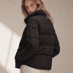 Hässleholm Quilted Down Jacket — Black, banana_republic product shot