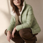 Hässleholm Quilted Down Jacket — Lime, banana_republic product shot