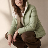 Hässleholm Quilted Down Jacket — Lime, banana_republic product shot