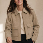 Hässleholm Wool Jacket — Beige, banana_republic product shot