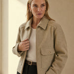 Hässleholm Wool Jacket — Beige, banana_republic product shot