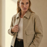 Hässleholm Wool Jacket — Beige, banana_republic product shot