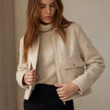 Hässleholm Wool Jacket — White, banana_republic product shot