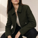 Hässleholm Wool Jacket — Olive, banana_republic product shot