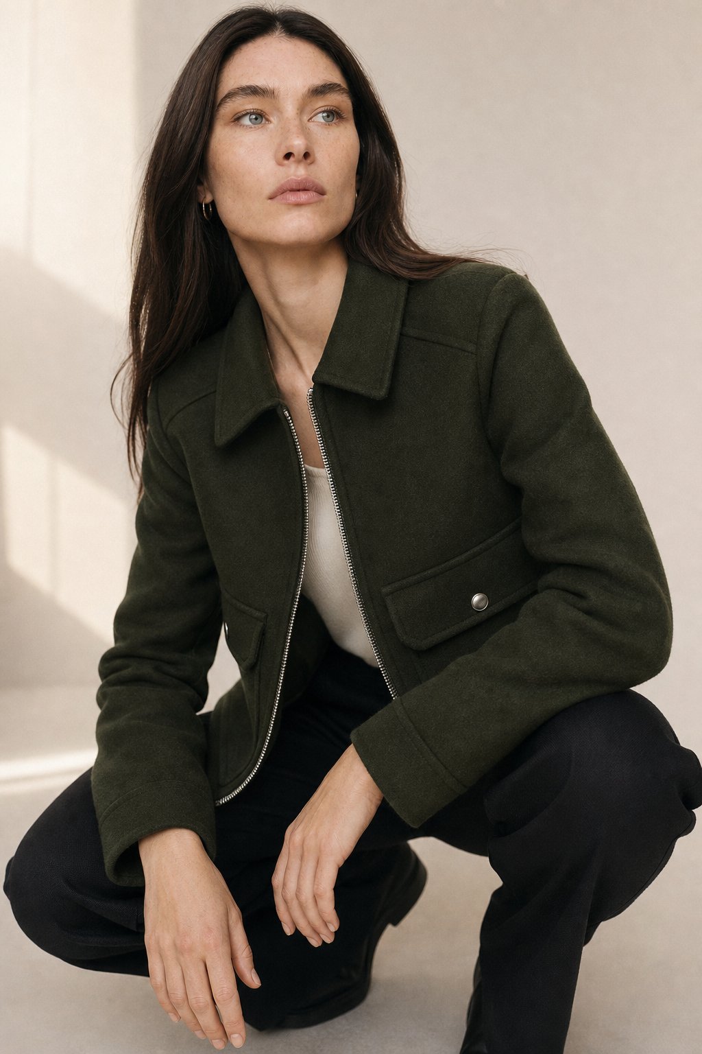 Hässleholm Wool Jacket — Olive, banana_republic product shot