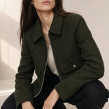 Hässleholm Wool Jacket — Olive, banana_republic product shot