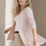 Homebodies Casual Cashmere Cardigan — Pink, banana_republic product shot