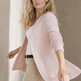Homebodies Casual Cashmere Cardigan — Pink, banana_republic product shot