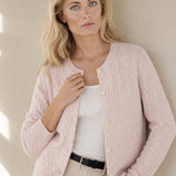 Homebodies Casual Cashmere Cardigan — Pink, banana_republic product shot