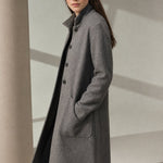 Hudson Park Wool Overcoat — Gray, banana_republic product shot