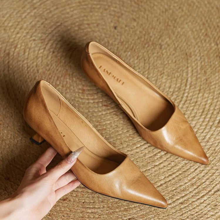 Cassandra Di'vel Genuine Leather Heels