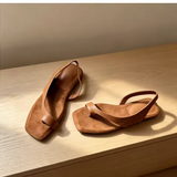 Comporta Genuine Leather Flat Sandal