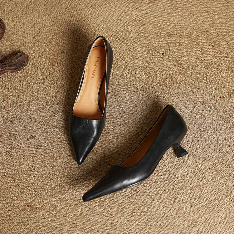 Cassandra Di'vel Genuine Leather Heels