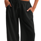 Solara Linen Drawstring Trousers