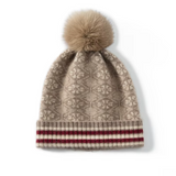 Fair Isle Cashmere Pom Beanie