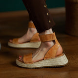 Classic Women's Leather Strap Sandals