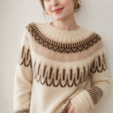 Isla Fair Isle Cashmere Sweater — Beige, banana_republic product shot