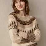 Isla Fair Isle Cashmere Sweater — Beige, banana_republic product shot