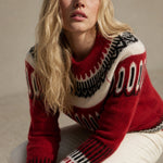 Isla Fair Isle Cashmere Sweater — Red, banana_republic product shot