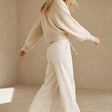 Isla Weekender Drawstring Jeans — White, banana_republic product shot