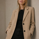 Johanna Wool Blazer — Ivory, banana_republic product shot