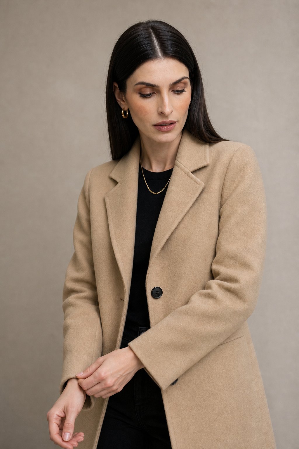Johanna Wool Blazer — Ivory, banana_republic product shot
