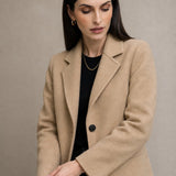 Johanna Wool Blazer — Ivory, banana_republic product shot
