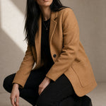 Johanna Wool Blazer — Camel, banana_republic product shot