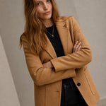 Johanna Wool Blazer — Camel, banana_republic product shot
