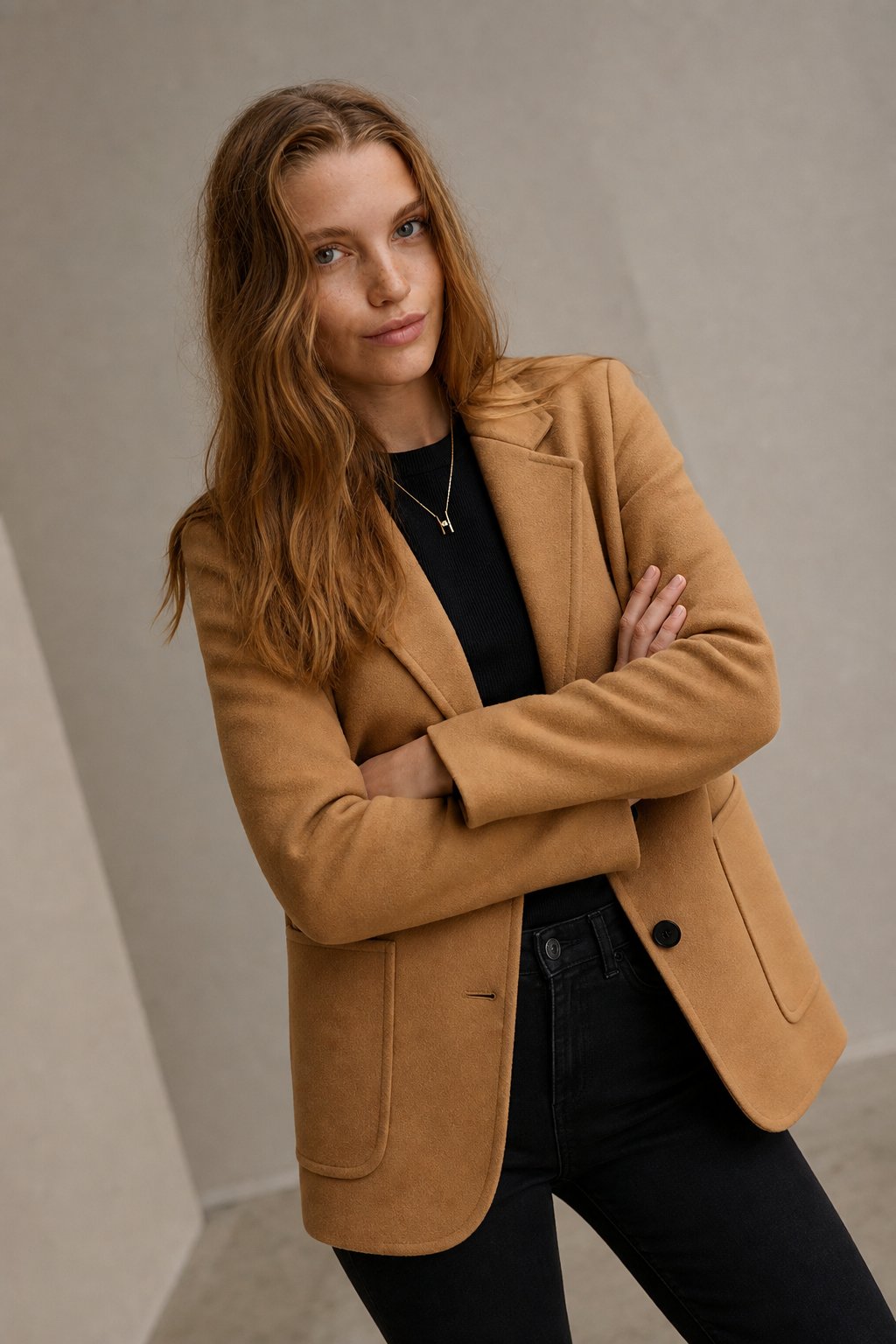 Johanna Wool Blazer — Camel, banana_republic product shot