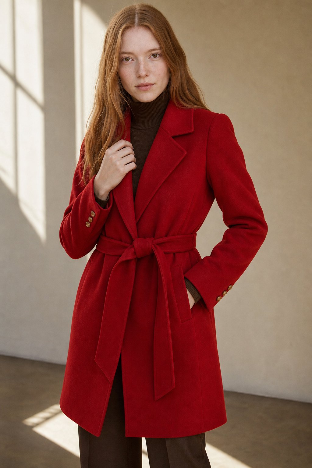 La' Vante Overcoat — Red, banana_republic product shot