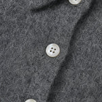 Amélise Asymmetric Cashmere Button Sweater, studio product shot
