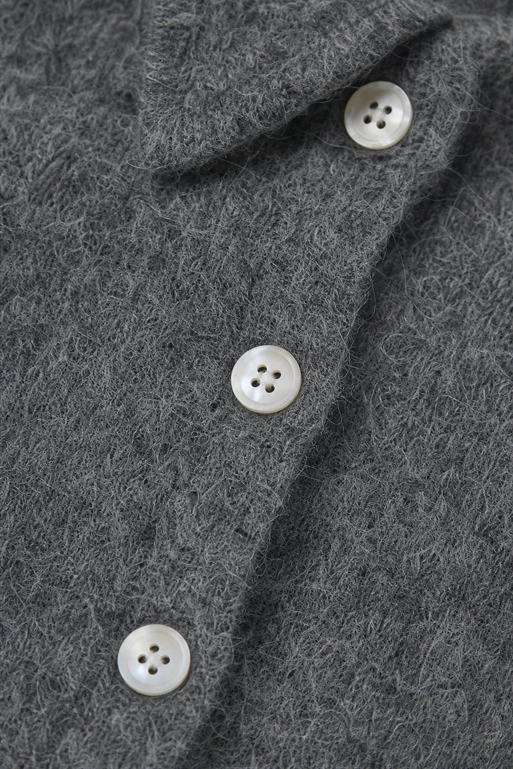 Amélise Asymmetric Cashmere Button Sweater, studio product shot