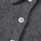 Amélise Asymmetric Cashmere Button Sweater, studio product shot