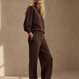 Amanda Pullover & Trouser Set — Burgundy, studio product shot