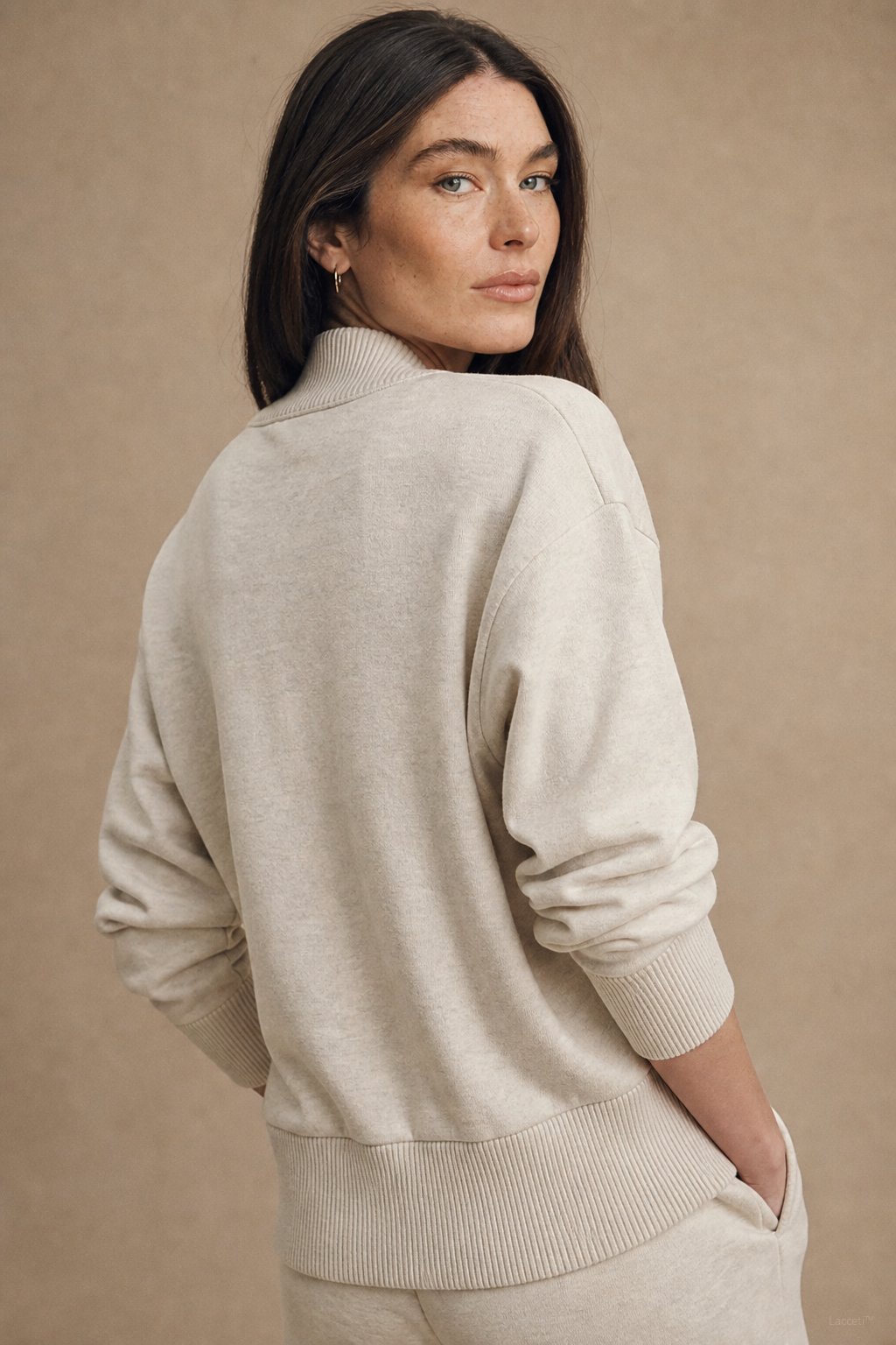 Amanda Pullover & Trouser Set — White, studio product shot