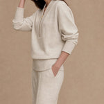 Amanda Pullover & Trouser Set — White, studio product shot